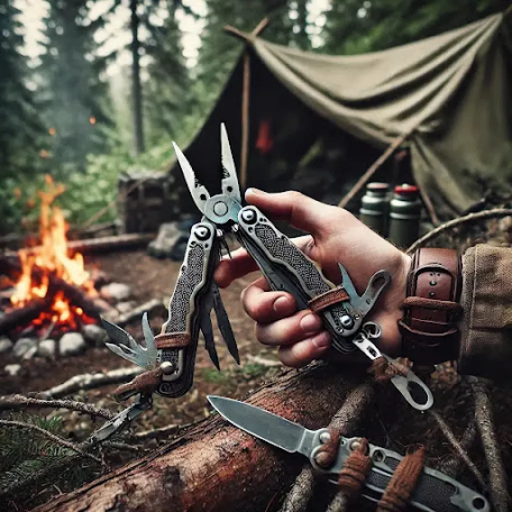 Leatherman Pense ile Avcılıkta Kamp Kurma ve Barınak İnşa Etme